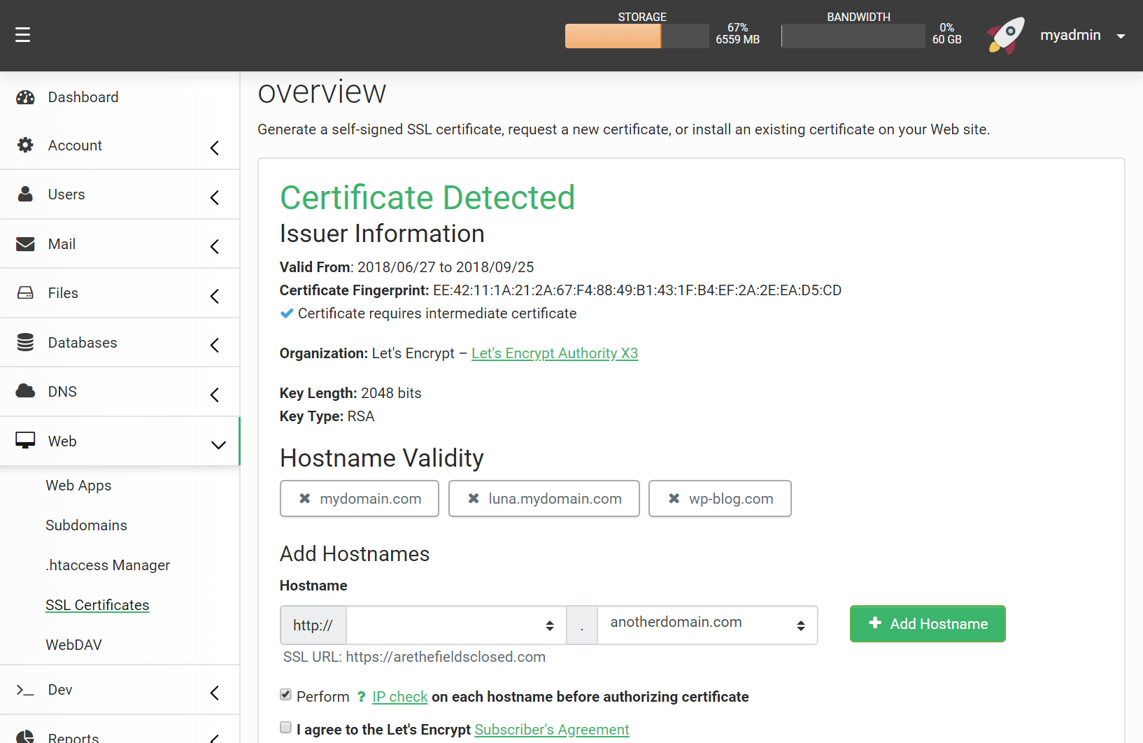 Let's Encrypt SSL